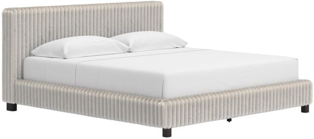 Signature Design by Ashley® Birmonton White Queen Upholstered Panel Bed-0