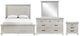 New Classic® Home Furnishings Silver Sands 4-Piece Gray Queen Panel Bedroom Set-0