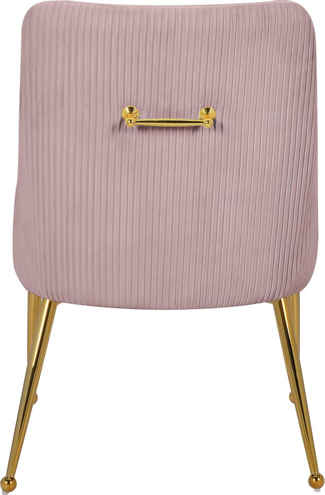Meridian Furniture Ace Pink/Gold Velvet Dining Chair-3