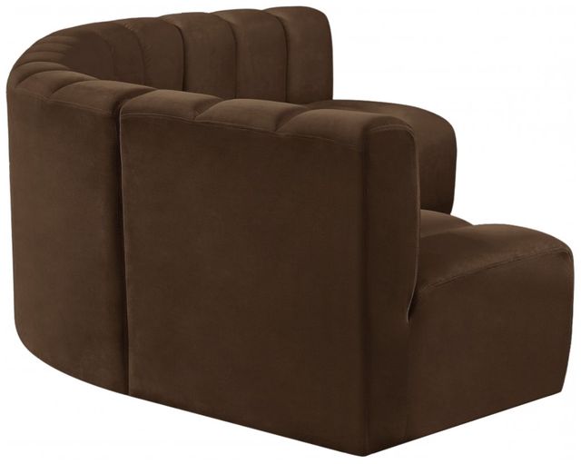 Meridian Furniture Arc 5-Piece Brown Velvet Sectional-2