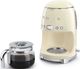 Smeg 50's Style Cream Countertop Coffee Maker-5