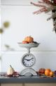 A & B Home Gray Metal Scale Clock-1