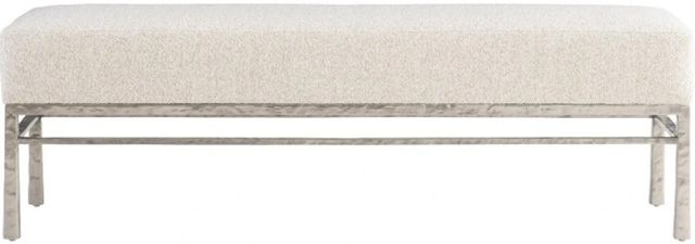 Bernhardt Aventura Beige/Frosted Nickel Bench-2