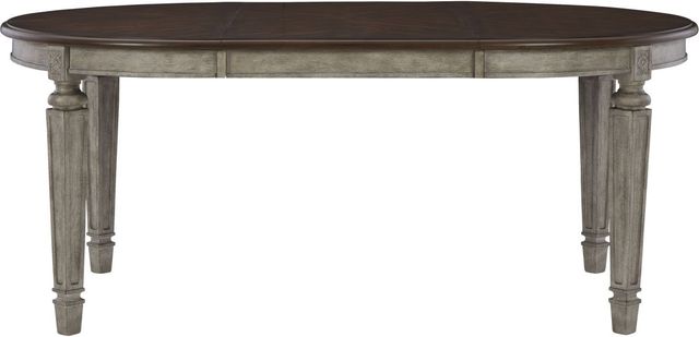 Signature Design by Ashley® Lodenbay Walnut Brown Dining Table with Antiqued Gray Base-1
