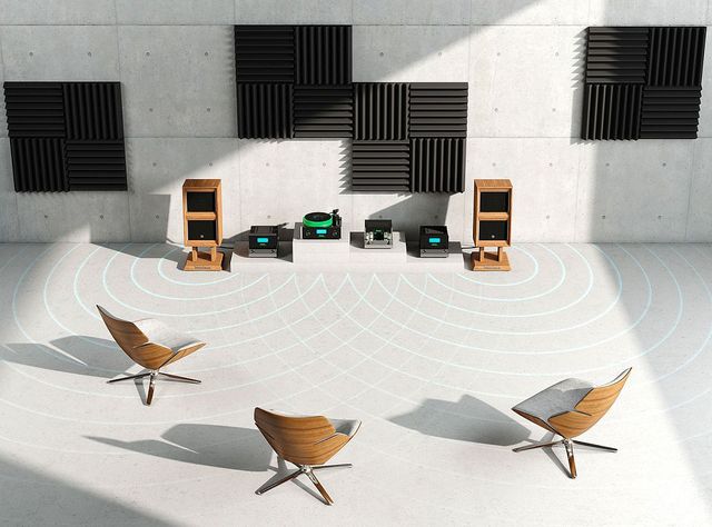 McIntosh Blue Watt Meter Display