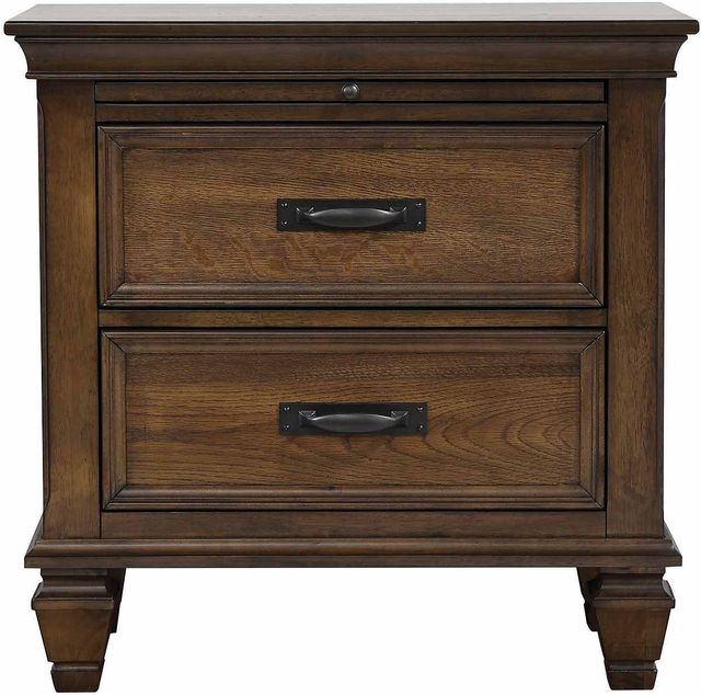 Coaster® Devon 5-Piece Beige/Burnished Oak Queen Bedroom Set-2