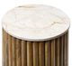 StyleCraft Tobacco Brown Drum Side Table -1