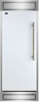 FORNO® Maderno Series Espresso 32" 13.6 Cu. Ft. White and Antique Brass Built In Left Hinge Convertible Refrigerator/Freezer-0