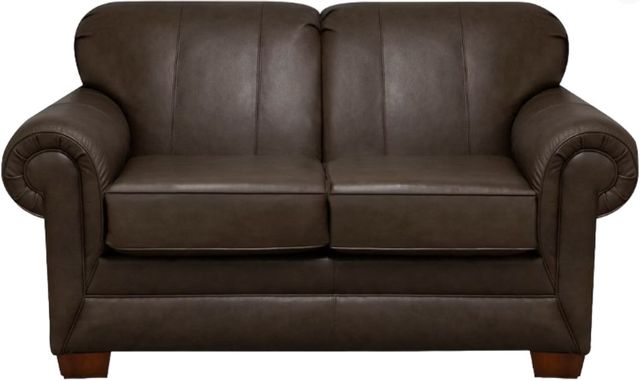 Creek Side Customs Customizable Monroe Leather Loveseat-0