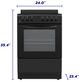 Element® 24" Black Freestanding Electric Range-4