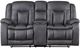 New Classic® Home Furnishings Morello Gray Power Reclining Console Loveseat-2