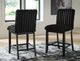 Signature Design by Ashley® Mervannie Black Bar Stool-1