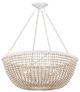 Currey & Company Sandstone/Sugar White Wychwood Chandelier-3