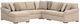 Benchcraft® LadyMae 5-Piece Twill Left-Arm Facing Sectional and Chaise-0