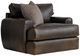 Bernhardt Cameron Bernhardt Living Brown 44" Leather Swivel Chair-0