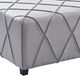 Armen Living Gemini Silver Ottoman-2