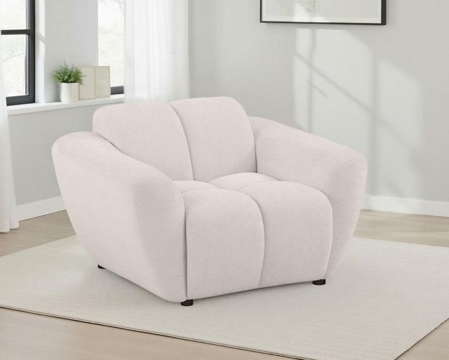 Coaster® Destino Greige Upholstered Splayed Arm Accent Chair-1