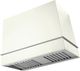 La Cornue Loge Series 44" Pure White Wall Mounted Range Hood with Satin Chrome Trim-0