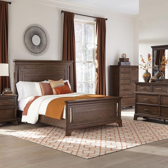 Intercon Telluride Vintage Oak Landscape Mirror-2
