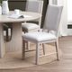 Crestview Collection Willow 2-Piece White Upholstered Side Chair Set-2