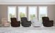 Flexsteel® Customizable Refined Fabric Manual Swivel Gliding Recliner-2