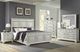 Elements International Bridgestone Antique White King Panel Bed-1