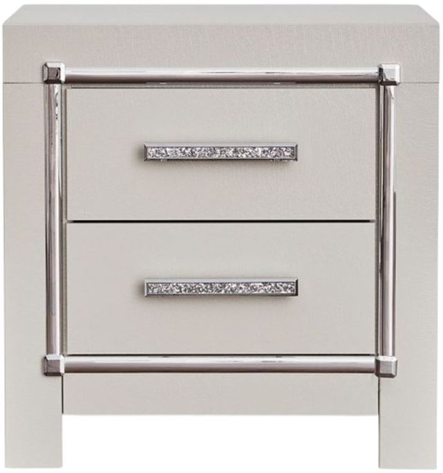 Signature Design by Ashley® Zyniden Silver Nightstand-1