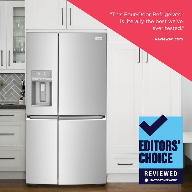 Frigidaire Gallery® 36 in. 21.5 Cu. Ft. Smudge-Proof® Stainless Steel Counter Depth French Door Refrigerator-1
