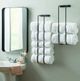 Powell® Terry 2-Piece Black Towel Rack Set-1
