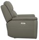 Flexsteel® Sawyer Gray Power Recliner with Power Headrest and Lumbar-4