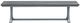 Cottage Creek Furniture Bar Harbor Blue/Natual Dining Bench-1