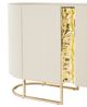 Michael Amini® Lisbon Silken Matte Cream Console Table-5