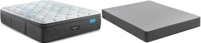 Beautyrest® Harmony™ Maui™ Hybrid Pillow Top Plush Full Mattress and Standard Foundation-1