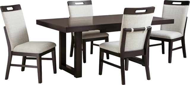 Signature Design by Ashley® Neymorton 5-Piece Gray/Brown Dining Table Set-0