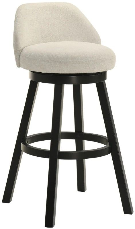 Armen Living Erika Black/Cream Barstool-0