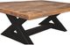 Signature Design by Ashley® Wesling Light Brown Coffee Table with Black Trestle Legs-3