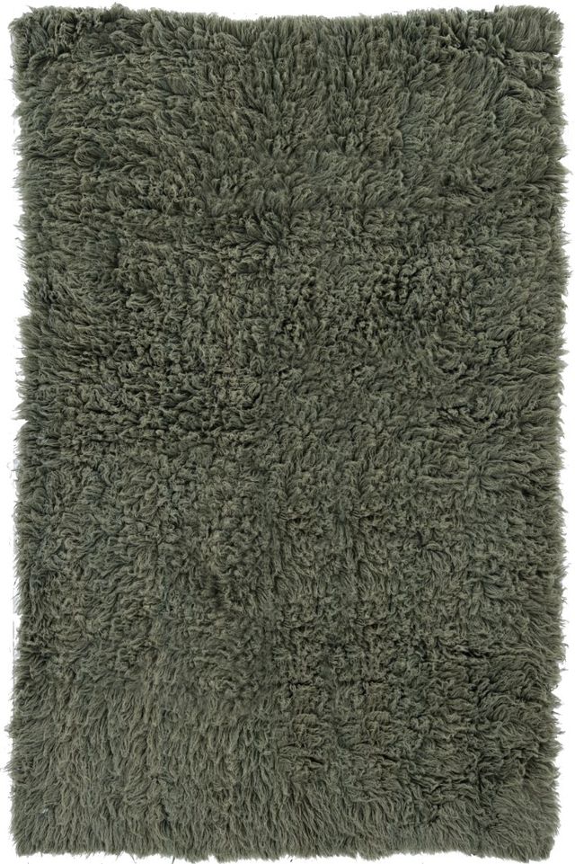Linon Flokati Olive 5'x8' Area Rug-0