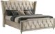 Coaster® Lorient Camel/Ivory Queen Wingback Panel Bed -0