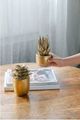 A & B Home Gold Succulent Figurine-4