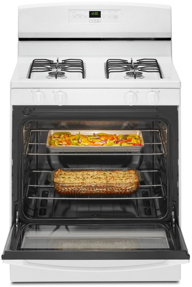 Amana® 30" White Freestanding Gas Range-2