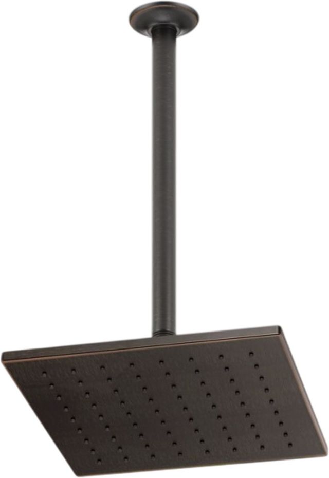 Brizo Essential™ Venetian Bronze® 12" Linear Square Single-Function Raincan Shower Head-2