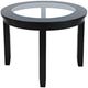 Jofran Inc. Urban Icon Glass Top Round Dining Table with Black Base-0