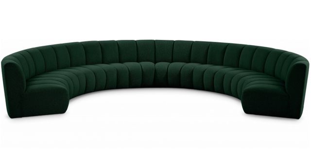 Meridian Furniture Infinity 8-Piece Green Modular Sectional Set-0