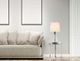 Cal® Lighting & Accessories Kittery Amber/Dark Bronze/White Table Lamp-2