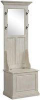 TEI Antique White Hall Tree-0