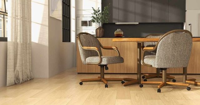 Chromcraft Customizable Medina Swivel Casual Dining Chair-1