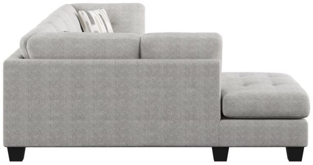 Emerald Home Myles 2-Piece Gray Sectional and Chaise-4