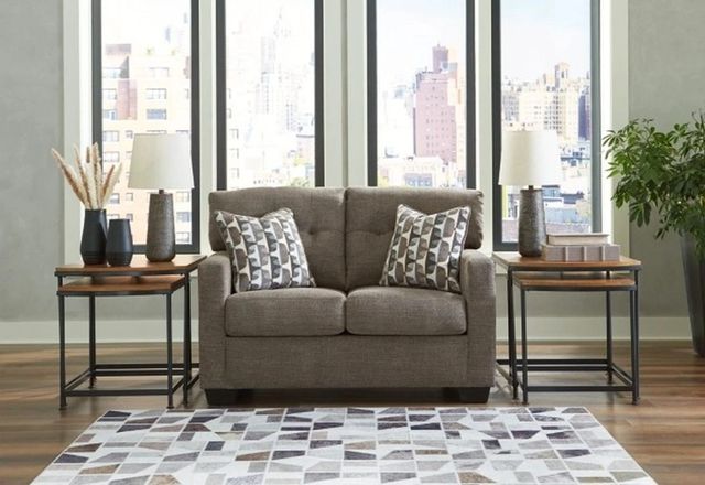 Signature Design by Ashley® Mahoney Chocolate Loveseat-4