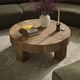Four Hands Abaso Rustic Wormwood Oak Coffee Table-1
