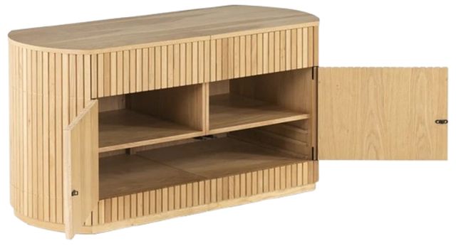 Transformer Table Transformer Scandinavian Oak Round Fluted Sideboard-2